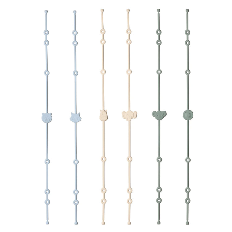 BigChoicy™ 6-Piece Baby Silicone Toy Straps