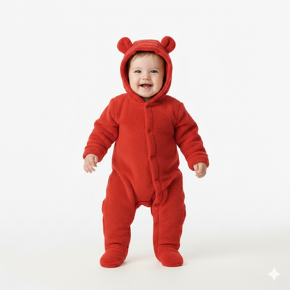 BigChoicy™ Baby Fleece Bear Romper