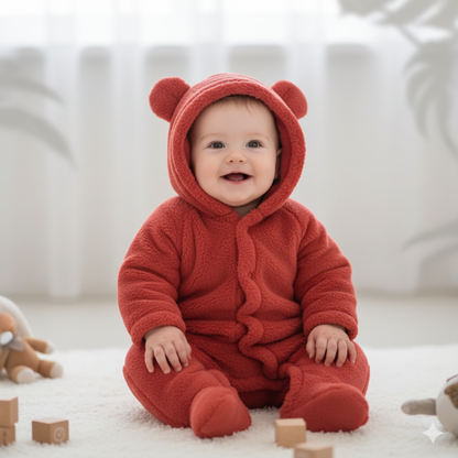 BigChoicy™ Baby Fleece Bear Romper