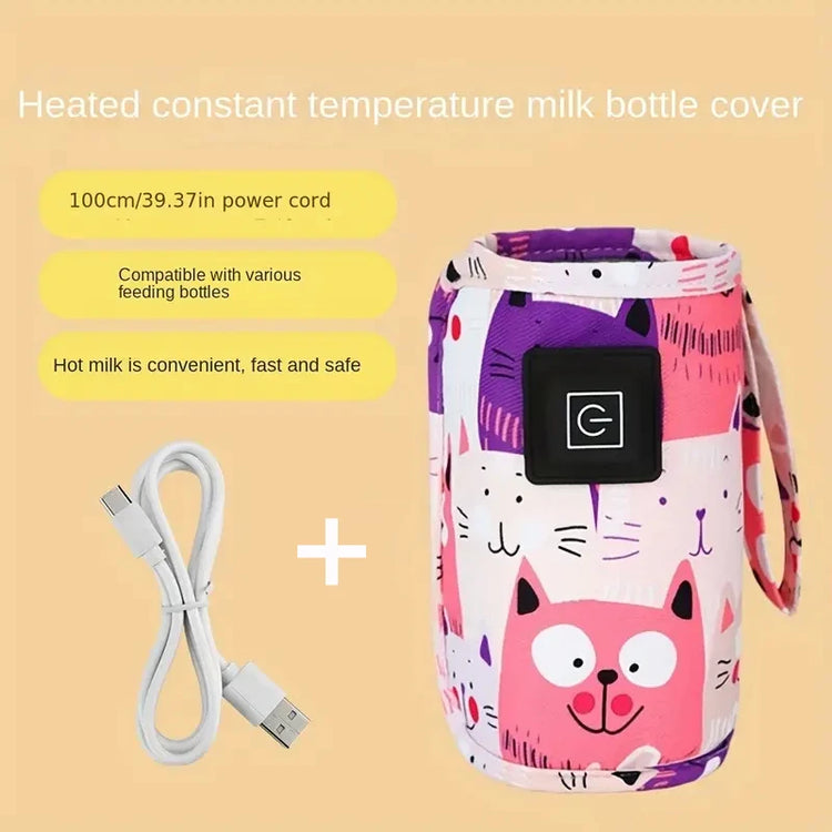 BigChoicy™ USB Bottle Warmer – Portable Insulated Bag for Milk & Water