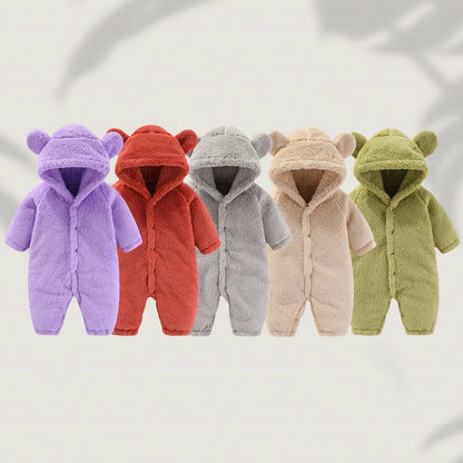 BigChoicy™ Baby Fleece Bear Romper