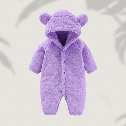 BigChoicy™ Baby Fleece Bear Romper