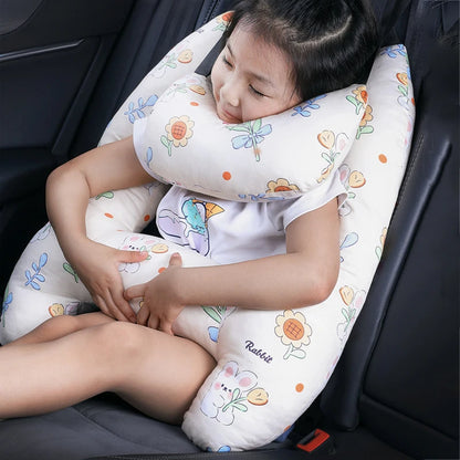 BigChoicy™ H-Shape Car Travel Pillow – Safety Neck Support for Kids