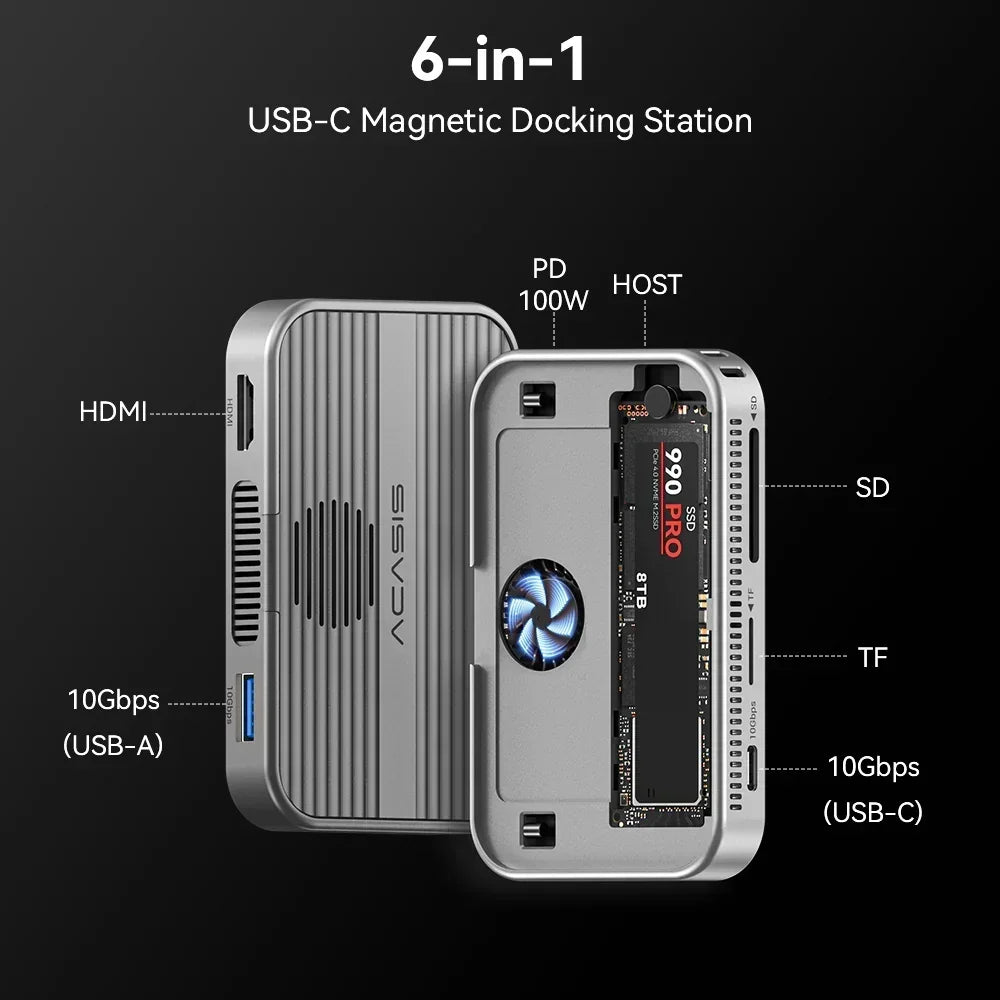 BigChoicy™ Acasis Magnetic USB-C SSD Dock