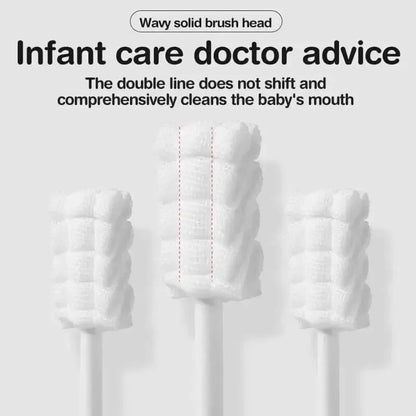 BigChoicy™ Baby Oral Care Sticks – Disposable Gauze Toothbrush & Tongue Cleaner