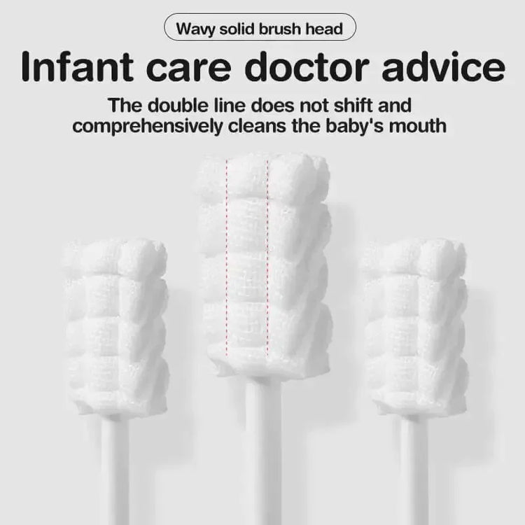 BigChoicy™ Baby Oral Care Sticks – Disposable Gauze Toothbrush & Tongue Cleaner