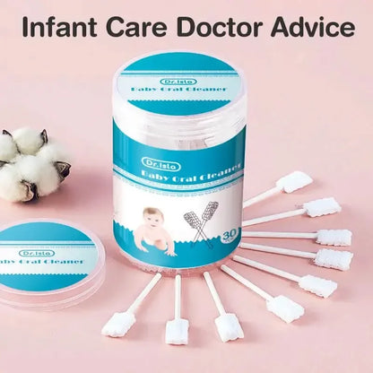 BigChoicy™ Baby Oral Care Sticks – Disposable Gauze Toothbrush & Tongue Cleaner