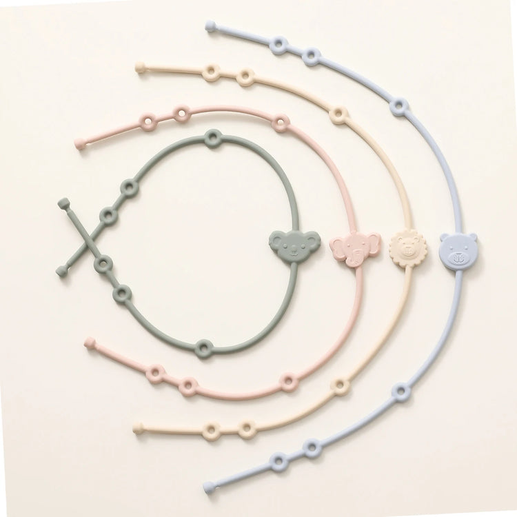 BigChoicy™ 6-Piece Baby Silicone Toy Straps