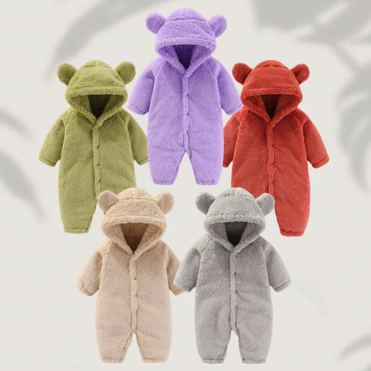 BigChoicy™ Baby Fleece Bear Romper