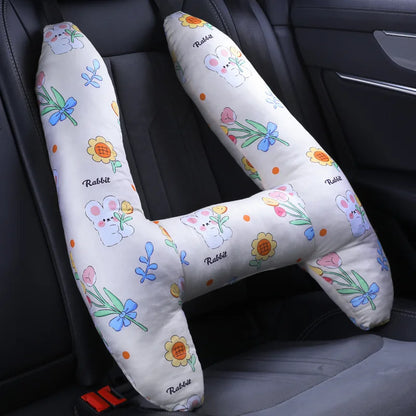 BigChoicy™ H-Shape Car Travel Pillow – Safety Neck Support for Kids