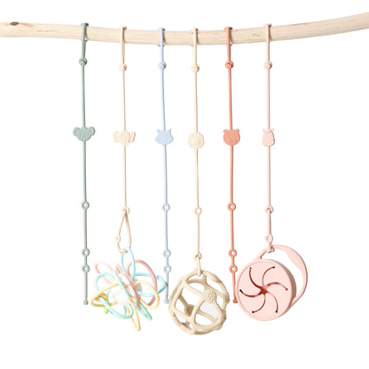 BigChoicy™ 6-Piece Baby Silicone Toy Straps