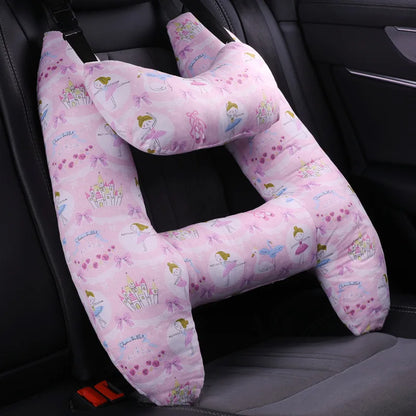 BigChoicy™ H-Shape Car Travel Pillow – Safety Neck Support for Kids