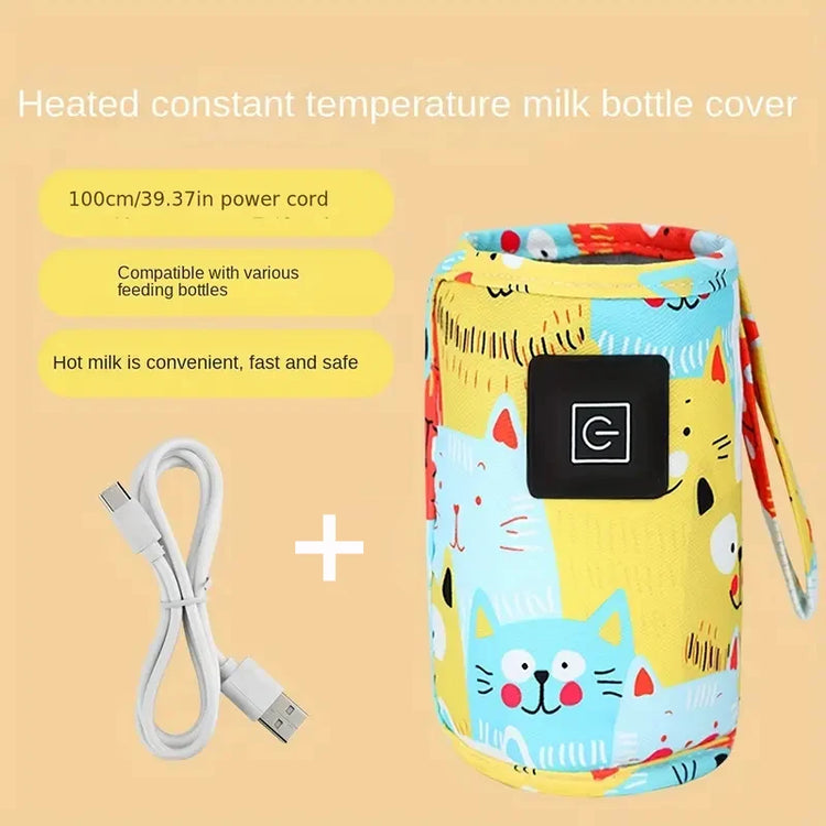 BigChoicy™ USB Bottle Warmer – Portable Insulated Bag for Milk & Water