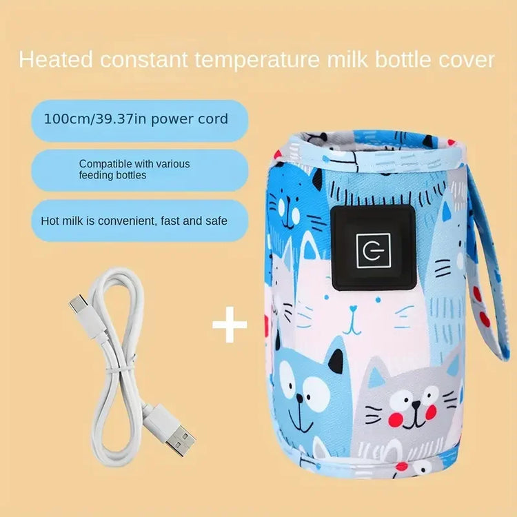 BigChoicy™ USB Bottle Warmer – Portable Insulated Bag for Milk & Water