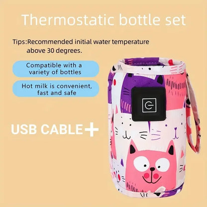 BigChoicy™ USB Bottle Warmer – Portable Insulated Bag for Milk & Water
