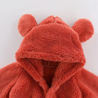 BigChoicy™ Baby Fleece Bear Romper