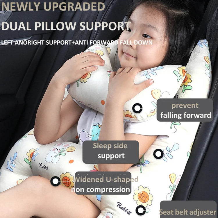 BigChoicy™ H-Shape Car Travel Pillow – Safety Neck Support for Kids
