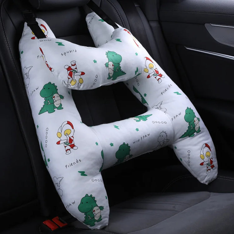 BigChoicy™ H-Shape Car Travel Pillow – Safety Neck Support for Kids