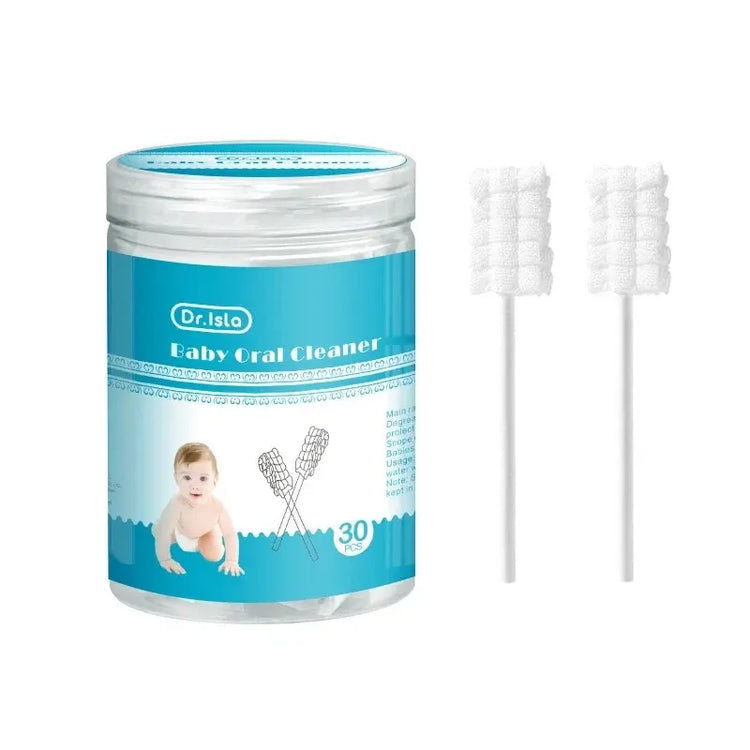 BigChoicy™ Baby Oral Care Sticks – Disposable Gauze Toothbrush & Tongue Cleaner