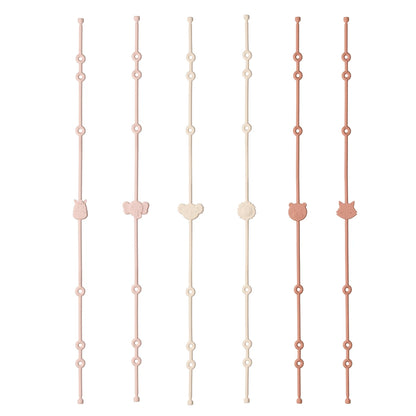 BigChoicy™ 6-Piece Baby Silicone Toy Straps