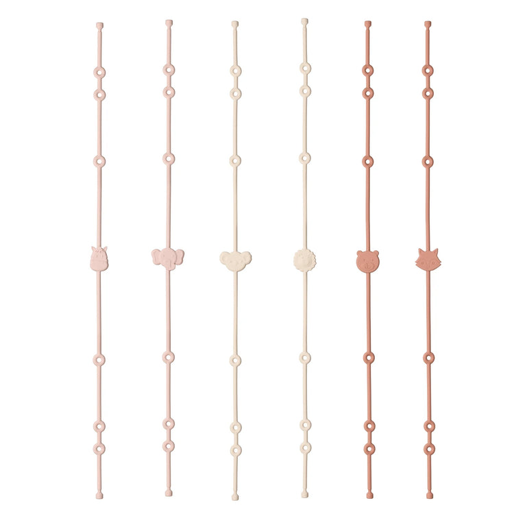 BigChoicy™ 6-Piece Baby Silicone Toy Straps